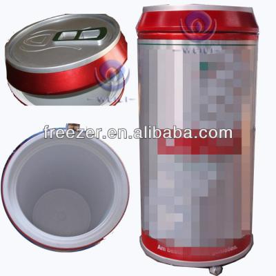 China Single-Temperature 50L Top Open Door Can Shaped To Display Commercial Fridge / Portable Fridge for sale