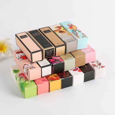 China Recycled materials in stock high quality good price printed lipstick package paper box for lipstick for sale