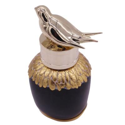 China Business& Buying New Swallow Perfume Cover Makeup Metal Bottle Custom Refillable Perfume Bottle Zinc Alloy Lid Key Manufacturers for sale