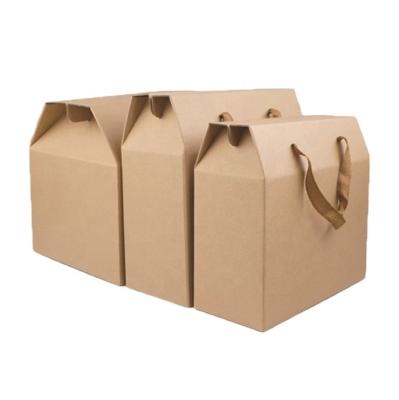 China Handmade High Grade Kraft Paper Food Nut Paper Box General Purpose Packaging for sale