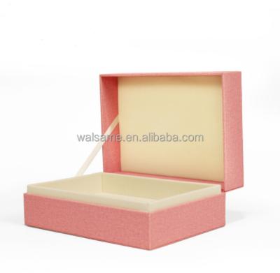 China Recycled Materials MDF Custom Luxury Wooden Box For Cosmetic With EVA Inside Wooden Jewelry Box for sale