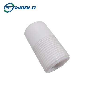 China Machining CNC Plastic White Threaded Parts for sale