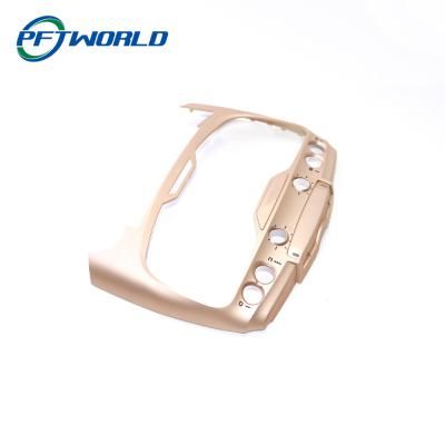 China Injection Molding Parts, Precision ABS Panel, Rose Gold Color for sale