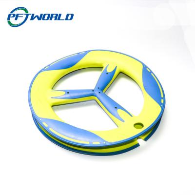 China High Precision Injection Molding Parts, Swimming Parts, Blue And Yellow for sale