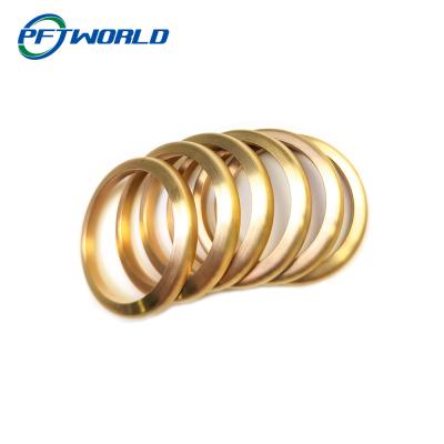 China CNC Brass Parts, Brass Precision Components, Custom Processed Brass Rings zu verkaufen