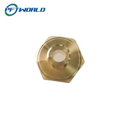 China CNC Brass Parts, Brass Precision Components, Custom Machined Brass Hex Nut for sale