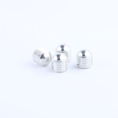 China Set Screw 6061 Aluminum Alloy Flat Round Head Screw Inch American Series Full Slotted Bolts Directly Supplied Stamped for sale