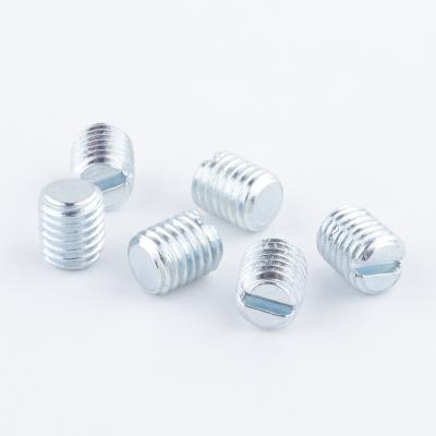 China Flat steel or aluminum alloy slotted flat set screw point for sale