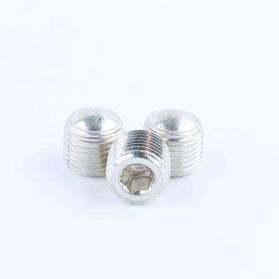 China Flat Round Head Set Screw 6082 Aluminum Alloy With Slotted Thread High Strength for sale