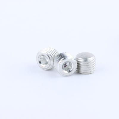 China Flat Round Head Set Screw 6082 Aluminum Alloy With Slotted Thread High Strength for sale