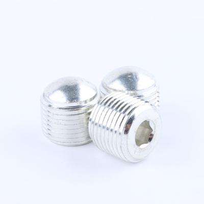 China Flat Round Head Set Screw 6082 Aluminum Alloy With Slotted Thread High Strength for sale