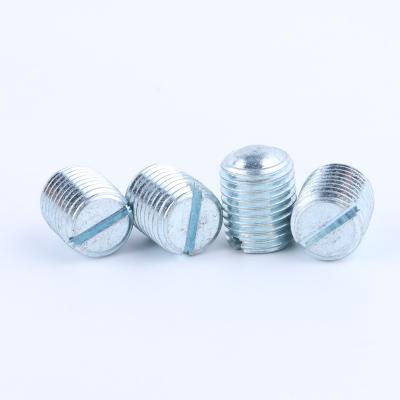 China Flat Round Head Set Screw 6082 Aluminum Alloy With Slotted Thread High Strength for sale