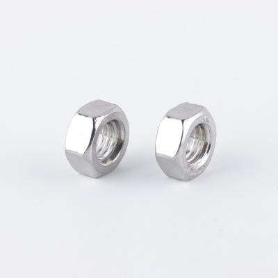 China Heavy Industry Flat Hex Flange Nut DIN 934 Stainless Steel 304 Nut Factory Supply for sale