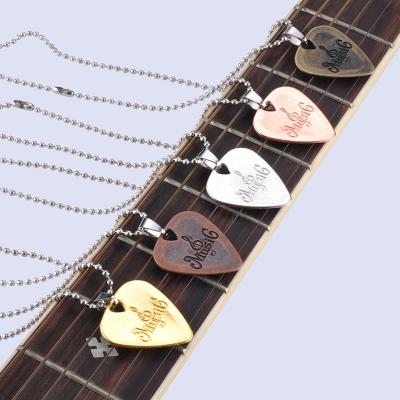 China Creative Collar Design For Electric Guitar Guitar Pick Collar Zinc Alloy Wholesale for sale