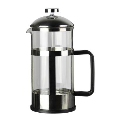 China Phiphy 1150ml Portable Coffee Maker Viable French Press Manual, Stainless Steel and Borosilicate Glass Heat Resistant Thickened Pot for sale