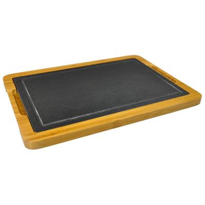 China Wholeslae Disposable Rocking Dish Coasters Crystal Shot Glasss Tone Slate Set in Wooden Square Cheese Board and Serving Tray for sale