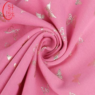 China Hot Sales Shrink-Resistant Polyester Foil Plain Jersey Fabric For Fashion Clothes for sale