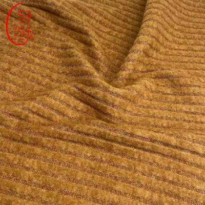 China Stretch Qianfang Textile 95%Polyester 5%Spandex Hacci Rib Knit Fabric for sale