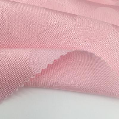 China 120D*600S Viscous Satin Soft Dot Big Rayon Custom Jacquard Fabric For Female Apparel for sale