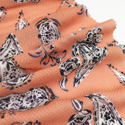 China 2022 Sustainable printed rayon jacqurard fabric for garment in good handfeeling for Bangladesh for sale