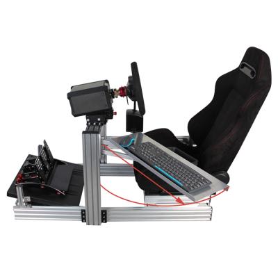 China Aluminum Alloy Game Ps4 Ps5 Simulator Driving Chulovs Display Steering Wheel Racing Steering Wheel Stand For Logitech G25 G27 G29 for sale