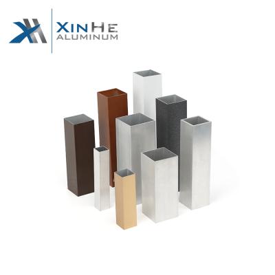 China Construction Powder Coating Aluminum Alloy Aluminum Square Tube Profile for sale