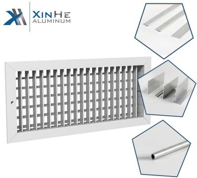 China Air Diffuser Custom Aluminum OEM Anodized Bending Aluminum Frame Diffuser Trim Aluminum Profiles Air Vent Grilles For Ventilation System for sale