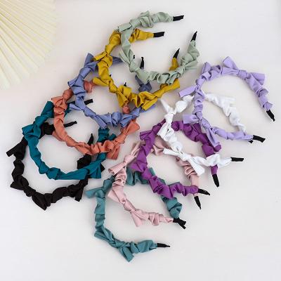 China LOVELY designer headbands hair accessories hair accessories color simple elegant knotted headband bow headband small for girls for sale