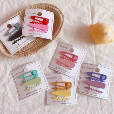 China Beauty Salon Hair Clip Korean Soft Matte Spray Plastic Hair Clip Sets Fashion Hair Clip For Women for sale