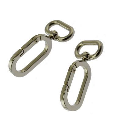 China Used In Spacial Lanyard Snap Hook Shaped Heavy Duty Purse Hardware Spring Swivel Hook for sale