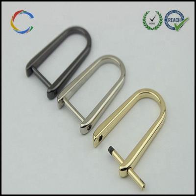 China Detachable metal screw D-ring for bags for sale