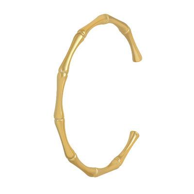 China CLASSIC Luxury Gold Plated Bamboo Joint Opening Bracelet Fashion Wedding Charms For Bracelets Bulk for sale