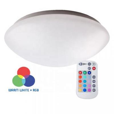 China Surface mounted round RGB ceiling light in WW 1350LM 18W RGB + lumen ceilinglight with an infrared remote control for sale