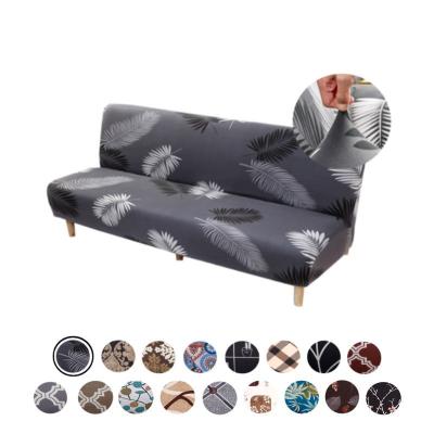 China Hot Selling Folding Elastic Stretch Breathable Comfort Full Elastic Protective Home Cover Sofa Covers Bed Cover Futon Armless for sale