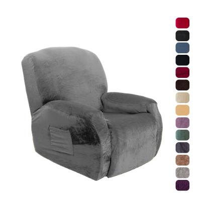 China Simple best-selling boutique duck velvet electric chair elastic general set, sofa cover interior decoration, theater massage chair suit for sale