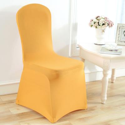 China Durable Polyester White Black Washable Spandex Christmas Stretch Party Wedding Elastic Banquet Dining Event Chair Cloth Chair Covers for sale