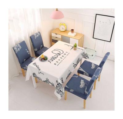 China Eco-friendly Printing Oilproof Christmas Decoration Table Cloth Rectangular Fitted Tablecloth Made in China for sale