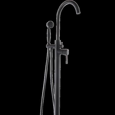 China Without OEM Black Bronze Mixed Brass Floor Shower Faucet Bath Slide Bar Chrome Bathroom Bath Faucet for sale