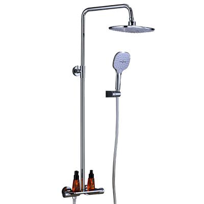 China Without Slide Bar Bathroom Shower Faucet platingBathtub Brass Shower Faucet In-wall Shower Faucet for sale