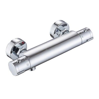 China Without Slide Bar FLK Thermostatic Shower Faucet In-wall Bathroom Shower Faucet Plating Tub Shower Faucet Brass for sale