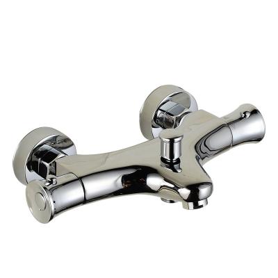 China Without Valve Core Thermostatic Copper Bathroom Faucet Shower Slide Bar FLK Bathroom Valve Hot And Cold Mixing Faucet for sale