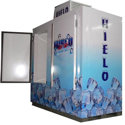 China Upright Cube Bags Storage Ice Freezer Merchandiser In Ice Merchandiser Gas Station Use for sale