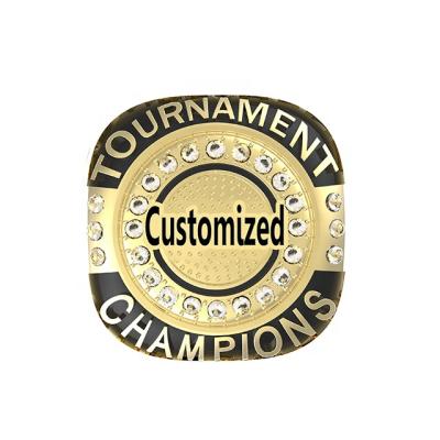 China Deluxe Reward Cheer Baseball Design Custom Championship Rings for sale