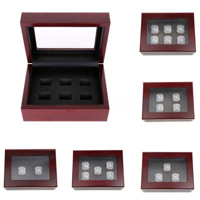 China Wholesale Championship Ring Championship Wood Leather Ring Jewelry Box Championship Ring Box for sale