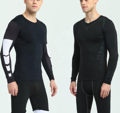 China Cheap Anti-UV Base Layer Sleeve Dry Mens Thermal Shirt Compression Dry Fit Sport Wear for sale