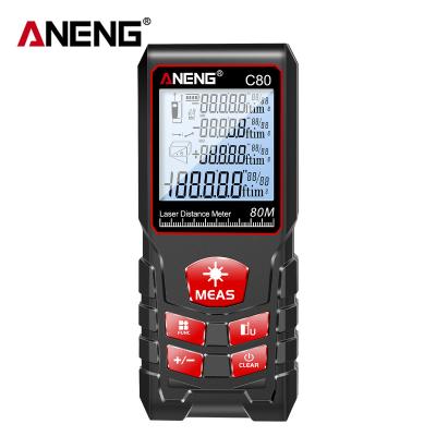 China ANENG C40/60/80 Digital 109*49*25mm Laser Distance Meter Distance Range Finder Area Volume Test Multimeter Tool Measuring Device for sale