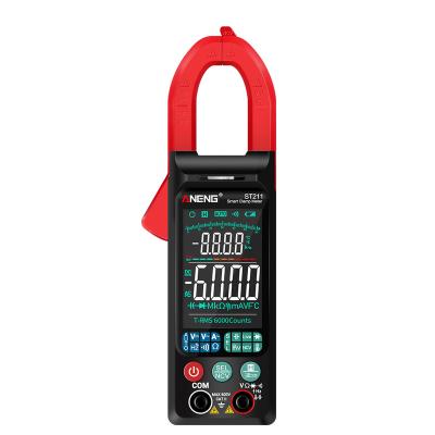 China ANENG ST211 Car Digital Clamp Meter Multimeter 6000 Counts AC DC Voltage Tester Color Screen Test Clamp Meter Ampere Hz NCV ST211 Current Big Ohm Digital for sale