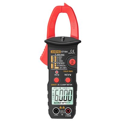 China ANENG ST184 Digital Multimeter Clamp Meter True RMS 6000 Counts Voltage Testers AC/DC AC Ohm ST184 Clamp Professional Current Meter for sale