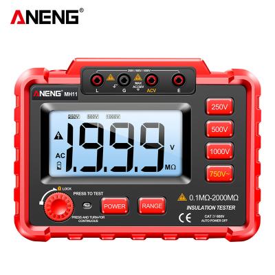 China ANENG MH11 Insulation Earth Resistance Tester Digital Resistance Meter Ohm Voltage Tester Megohmmeter Megger Ground Meter ANENG MH11 for sale