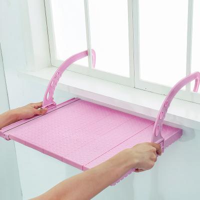 China Multifunctional Eco-friendly Hanging Window Sill Drying Foldable Retractable Household Radiator Rack Balcony Shoe Drying Rack for sale